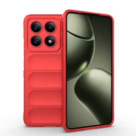 Силіконовий чохол Magic Flannel для Xiaomi 14T 5G Global - червоний