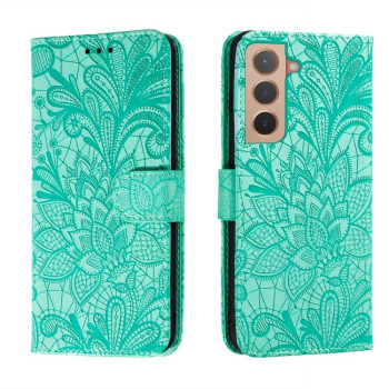 Чохол-книжка Lace Flower для Samsung Galaxy S22 5G - зелений