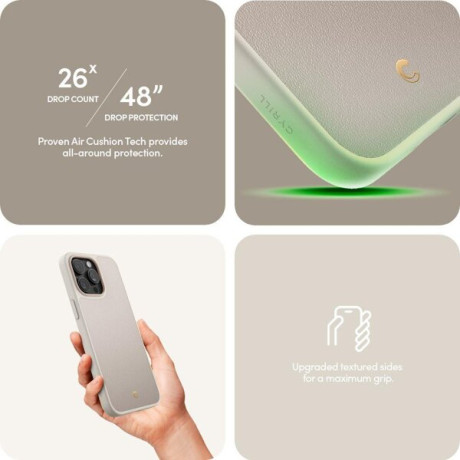 Оригинальный чехол Spigen Cyrill Kajuk (Magsafe) для iPhone 15 Pro Max - Cream