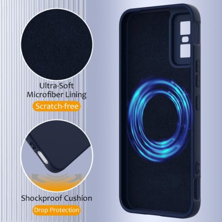 Силіконовий чохол Shockproof Silicone з Magsafe на Infinix GT 30 Pro - синій