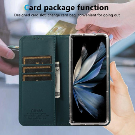 Чехол-книжка ABEEL AB01 с RFID-защитой на Google Pixel 10 Pro Fold — зелёный