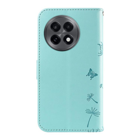 Чехол-книжка Dandelion Embossed Pattern Flip Leather для OnePlus 13R 5G Global - зеленый