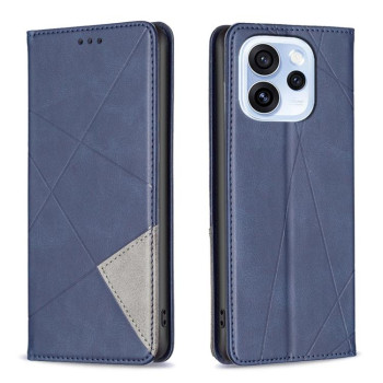 Чехол-книжка Rhombus Texture для OPPO Reno15 Pro 5G Global — синий