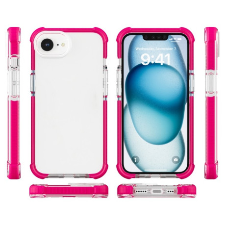 Чохол Acrylic + TPU Transparent для iPhone 16e - рожевий