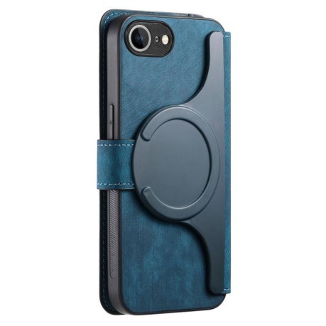 Чехол-книжка CaseNeo MagSafe RFID Anti-theft Retro Leather для iPhone 16e - синий