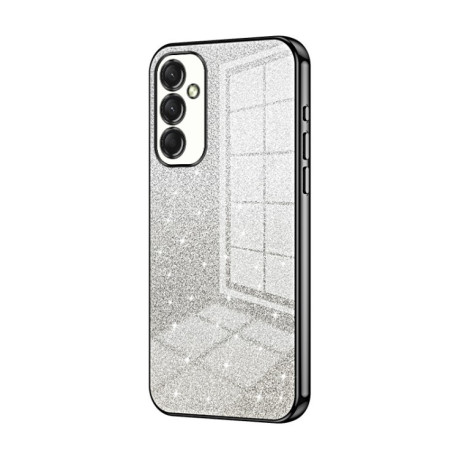 Ударозахисний чохол Gradient Glitter Powder Electroplated для Samsung Galaxy A16 5G - чорний