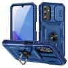 Противоударный чехол Sliding Camshield для Samsung Galaxy A25 5G - синий