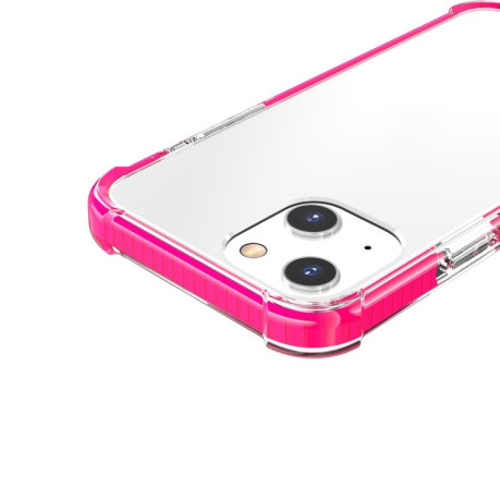 Ударозащитный чехол Four-corner на iPhone 14/13 - розовый