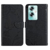 Чохол-книжка Skin Feel Butterfly Embossed для OPPO Reno11 F 5G/F25 Pro 5G - чорний