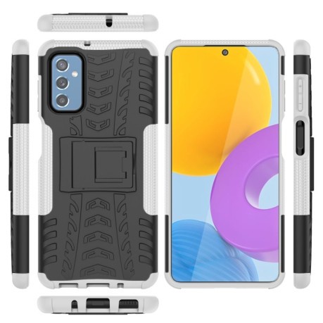 Противоударный чехол Tire Texture на Samsung Galaxy M52 5G - белый