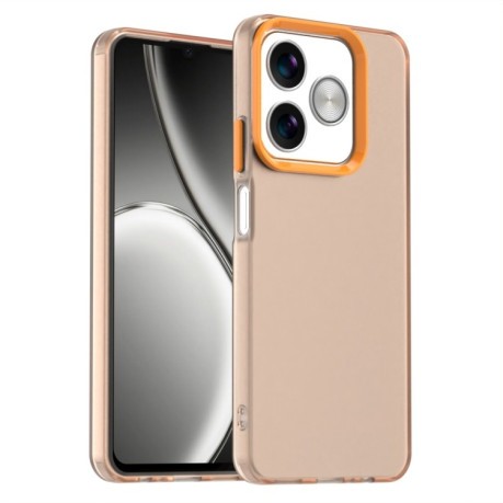 Противоударный чехол Candy Series для Realme C61/C63/Note 60/Note 60x - оранжевый