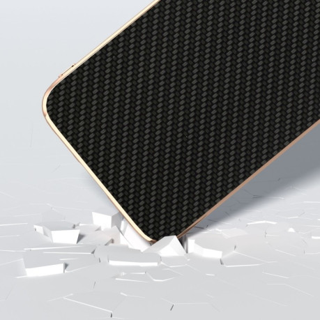 Противоударный чехол Nano Electroplating Carbon Fiber Textur для Samsung Galaxy S23 FE 5G - черный