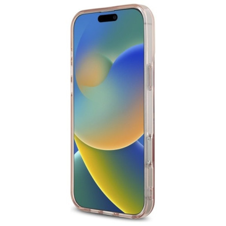 Оригинальный чехол Guess IML Heart для iPhone 16 Pro Max - Pink