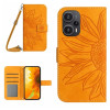 Чехол-книжка Skin Feel Sun Flower для Xiaomi Poco F5 - желтый