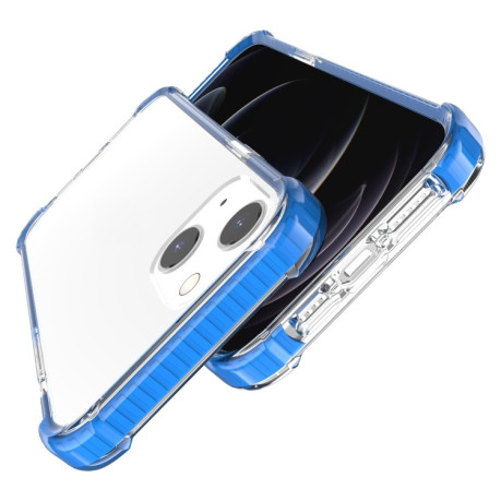 Ударозащитный чехол Four-corner на iPhone 13 mini - синий