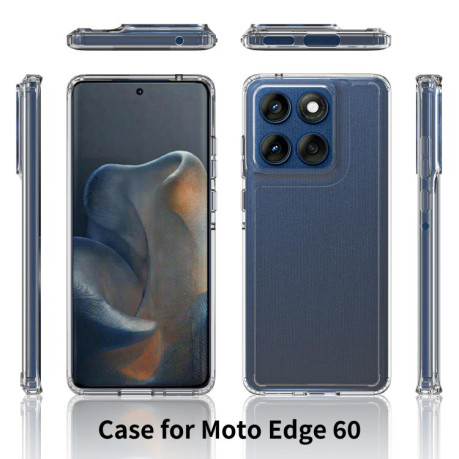 Акриловий протиударний чехол HMC для Motorola Edge 60 - прозорий