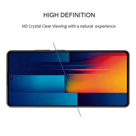 Захисне скло 9H HD 3D Curved Edge (Full Glue) для Xiaomi Poco M6 Pro 4G - чорне