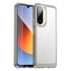 Ударостійкий чохол Colorful Acrylic Series з кольоровою силіконовою боковиною для Redmi A7 Pro 171mm / Poco C85x 5G — прозорий сірий