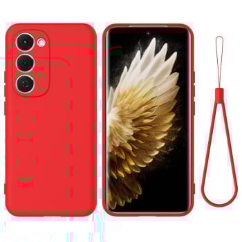 Силиконовый чехол Solid Color Liquid Silicone на Tecno Spark 40 Pro+ 4G — красный