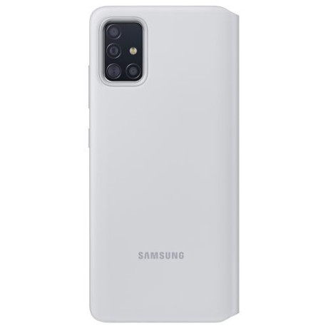 Оригинальный чехол-книжка Samsung S View Wallet для Samsung Galaxy A71 white (EF-EA715PWEGEU)