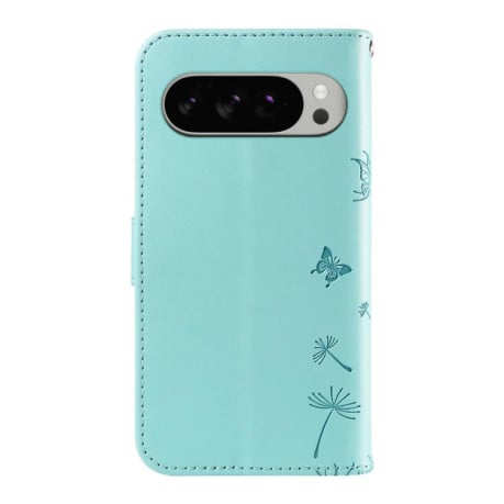 Чохол-книжка з тисненням Dandelion та магнітним хлястиком на Google Pixel 10 Pro XL 5G Global - зелений