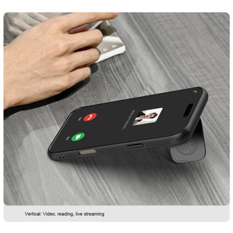 Протиударний чохол NILLKIN CamShield Prop Translucent на iPhone 16 Pro Max - чорний
