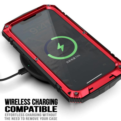 Противоударный чехол R-JUST Life Waterproof для  iPhone 16e - красный