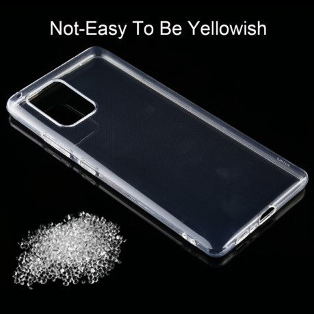 Ультратонкий силиконовый чехол на Samsung Galaxy S10 Lite-прозрачный