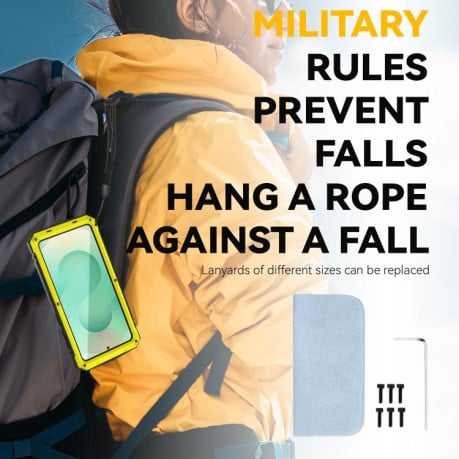 Противоударный чехол R-JUST Life Waterproof на Samsung Galaxy S26+ 5G — жёлтый