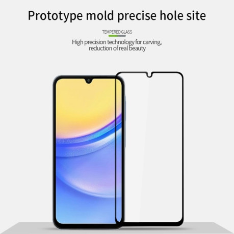 Защитное стекло MOFI 9H 3D Full Screen на Samsung Galaxy A16 5G - черное