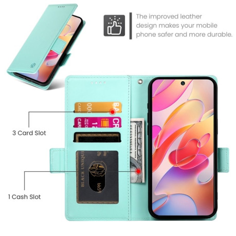 Чохол-книжка Side Buckle Magnetic Frosted Leather  для Samsung Galaxy A26 5G - зелений