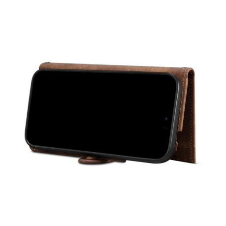 Чохол-гаманець Retro Frosted для Samsung Galaxy S22 5G - коричневий