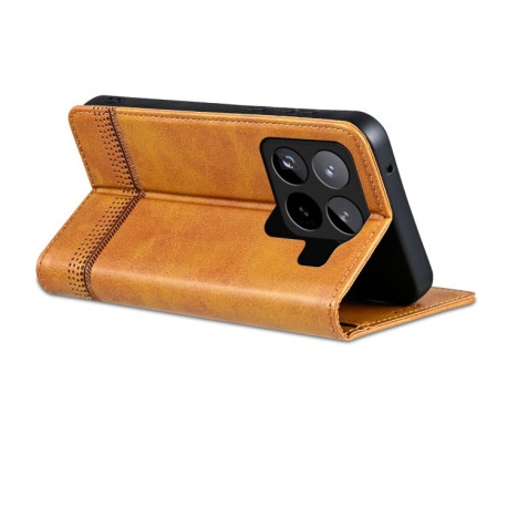 Чохол-книжка AZNS Magnetic Calf на Xiaomi 15 Pro 5G - коричневий