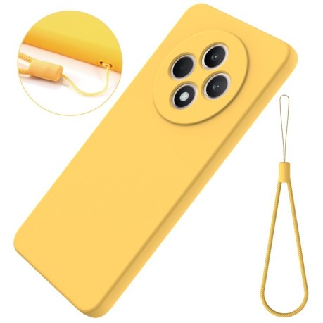 Силіконовий чохол Solid Color Liquid Silicone на OPPO Reno12 F/12 FS - жовтий
