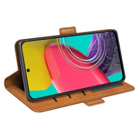 Чехол-книжка Dual-side Magnetic Buckle для Samsung Galaxy M53 - желтый