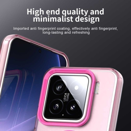 Противоударный чехол MagSafe Holder PC Hybrid для Xiaomi 15 Pro - красный