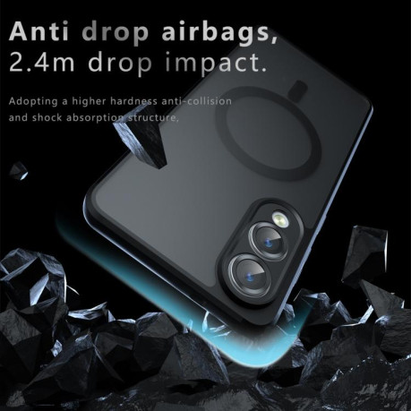 Противоударный чехол Armor Precise Hole PC Hybrid TPU для Samsung Galaxy S25 Edge 5G - черный