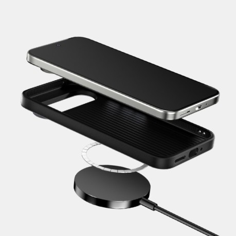 Ультратонкий чохол ABEEL C Carbon Fiber Series 6D Micro Relief MagSafe на Google Pixel 9a - чорно-синій