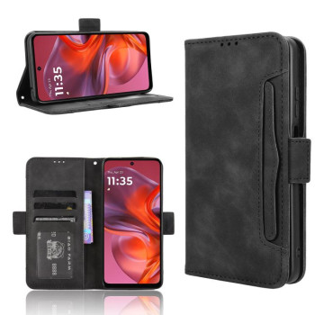 Чехол-книжка Skin Feel Calf на Motorola Moto G05 4G / E15 4G - черный