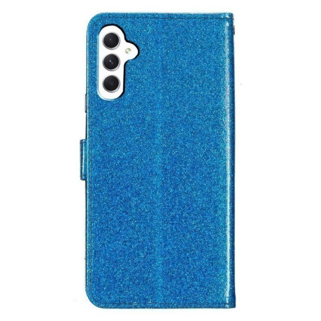 Чехол-книжка Glittery Powder Flip на Samsung Galaxy A35 - синий