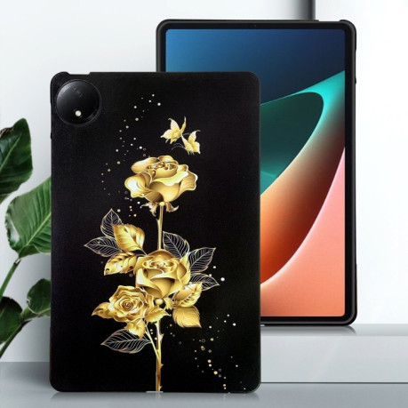 Чохол Color Painting Pattern Smart для Redmi Pad SE 8.7 4G - Golden Rose