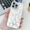 Протиударний чохол Plating Glitter Texture TPU with Lens Film для iPhone 14 Pro Max - White Water Ripples