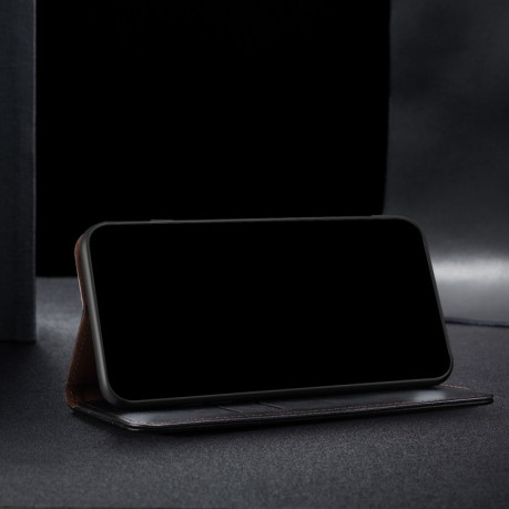 Чохол-книжка Simple Wax Crazy Horse Samsung Galaxy A72 - чорний