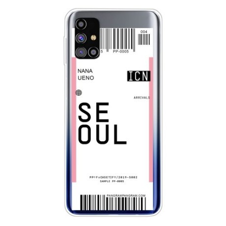 Противоударный чехол Boarding Pass Series на Samsung Galaxy M51 - Seoul