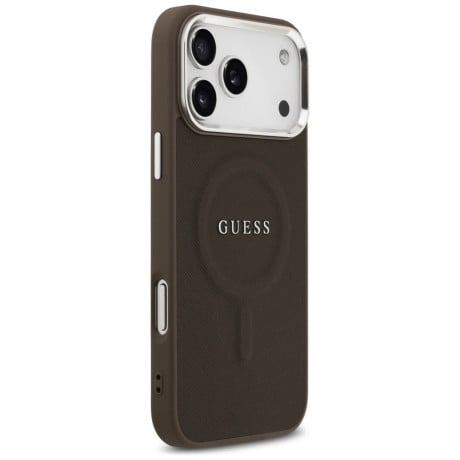 Оригинальный чехол Guess Classic Logo с MagSafe на iPhone 17 Pro Max - Brown