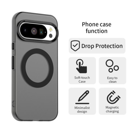 Протиударний чохол Candy Magsafe PC Hybrid TPU для Google Pixel 10 Pro XL - чорний