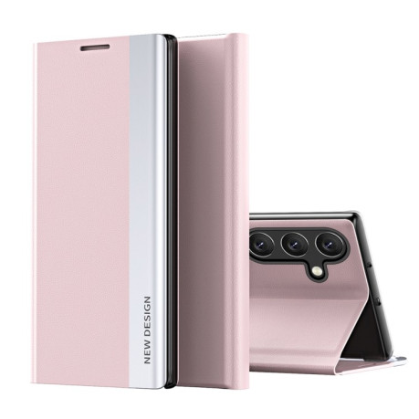 Чехол-книжка Electroplated Ultra-Thin для Samsung Galaxy A36 5G - розовый