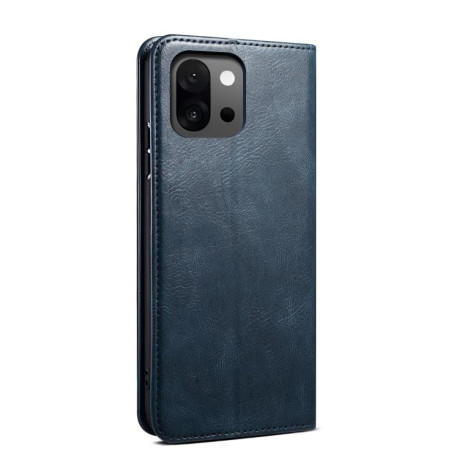 Чехол-книжка Simple Wax Crazy Horse для OnePlus 13T 5G - синий