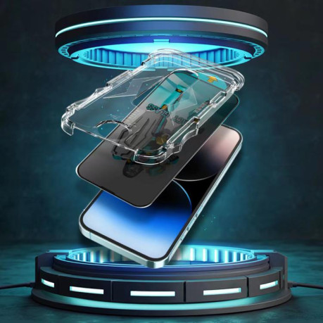 Защитное Стекло Easy Install 28 Degree Privacy Armor Tempered Glass для iPhone 16e - черное