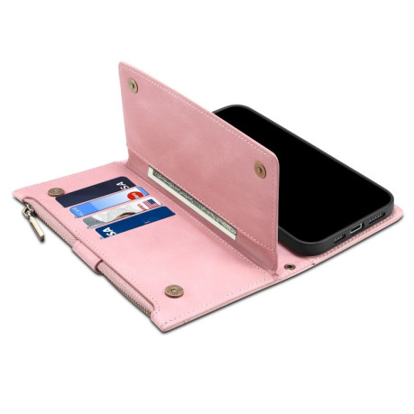 Чохол-гаманець Retro Frosted для Samsung Galaxy M54 - рожеве золото
